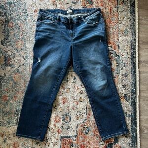 Maurices jeans, mid-rise slim straight 20w